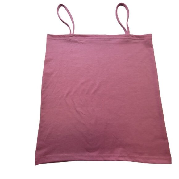 PINK Spaghetti Strap Camisole Light Pink Tank Top FREE SIZE - Picture 4 of 10